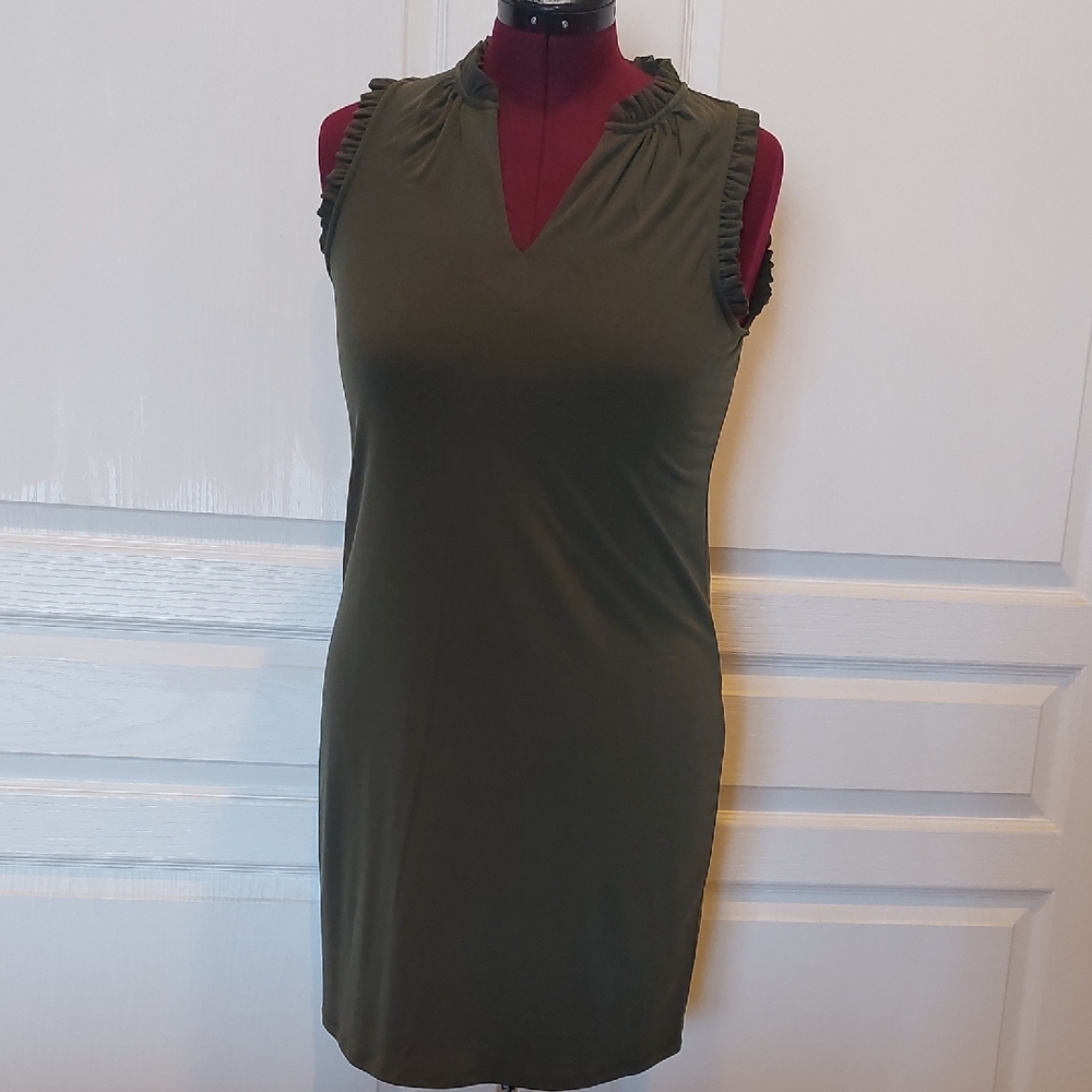 Michael Kors Olive Green Mini Dress